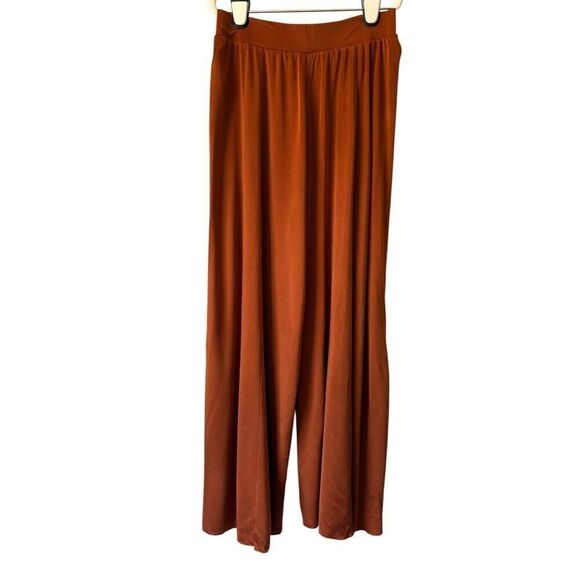 Maeve by Anthropologie Shiloh Wide Leg Pull On Pants size S Rust Orange - Picture 5 of 13